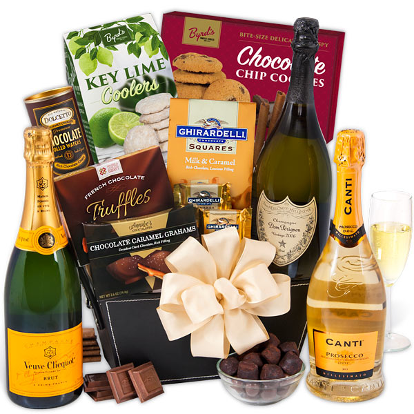 Cesta com Champagne